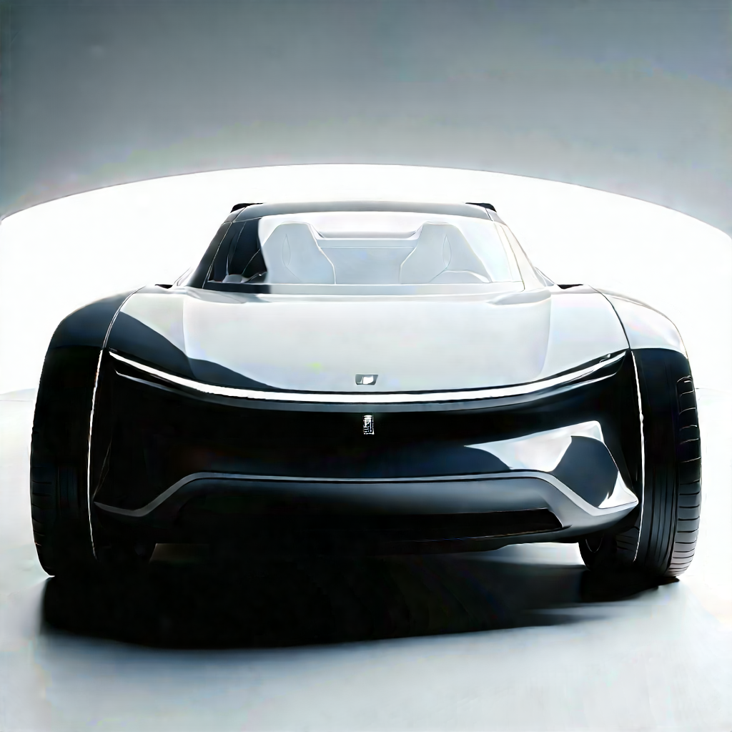 Innovative Electric Vehicle (design:1.3) With Sleek Black