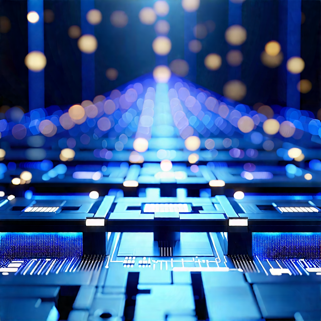 Close-up Of Sensor Array With Blue White