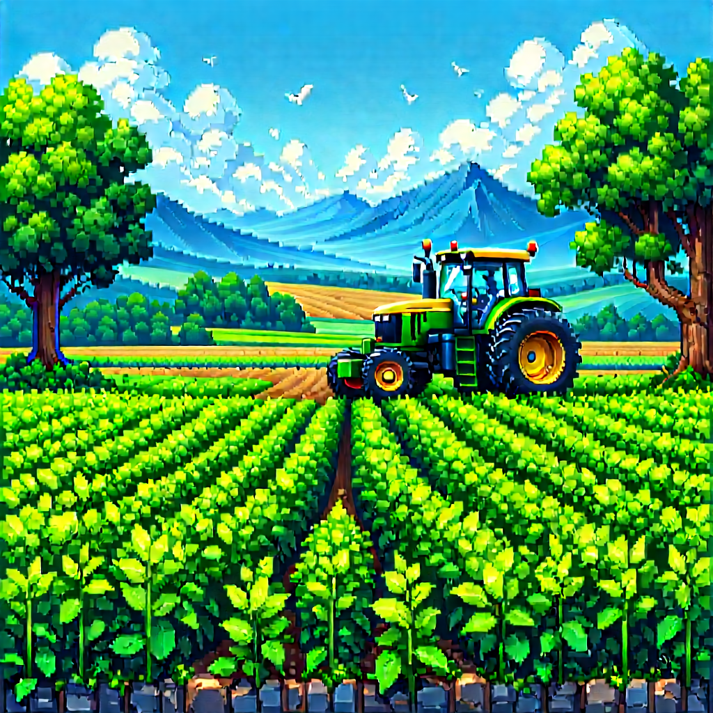 Agricultural Technology In Tech Office With Image, There