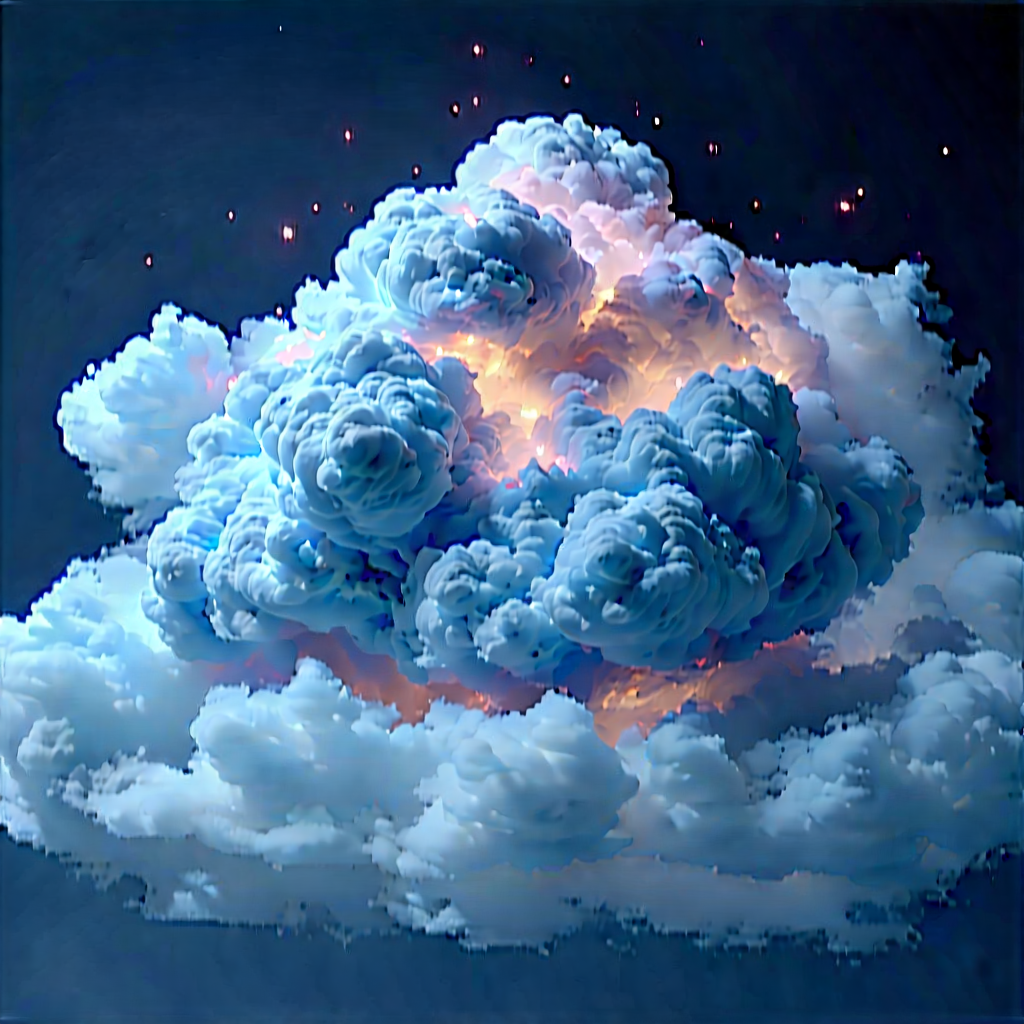 Cloud Computing Visualization With Image, There