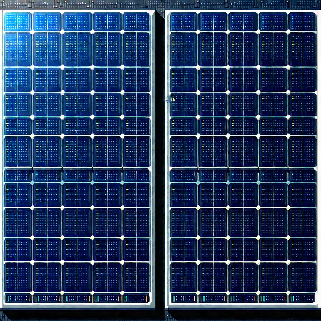 Solar panel with data streams
