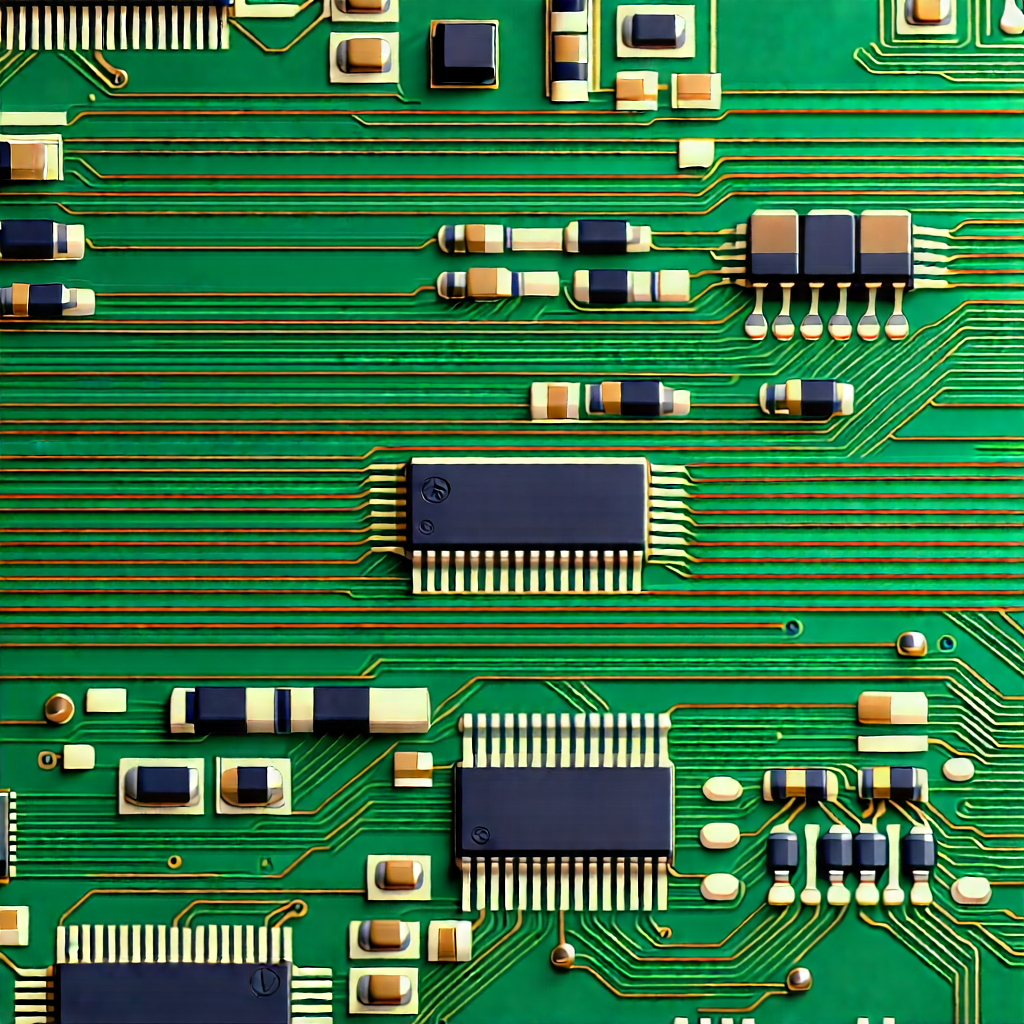 Close-up of electronic circuit