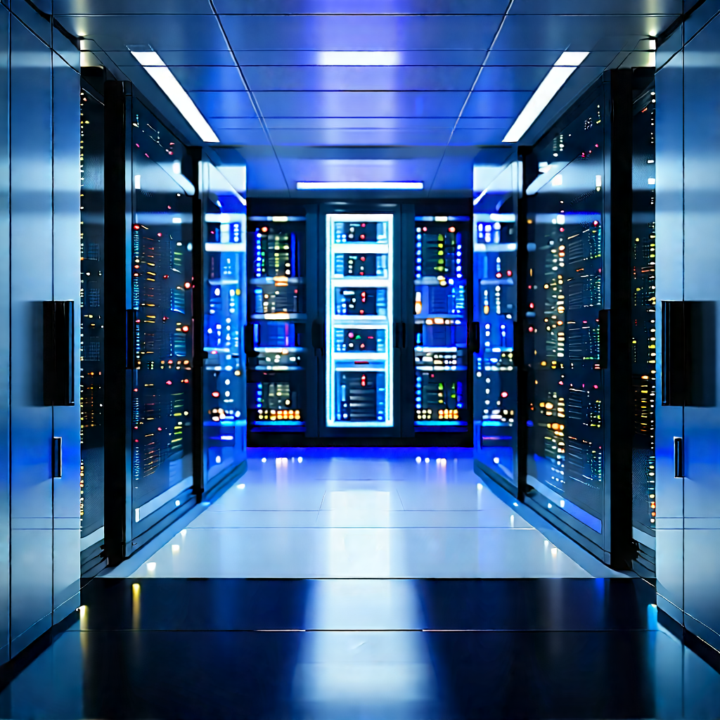 Futuristic server room