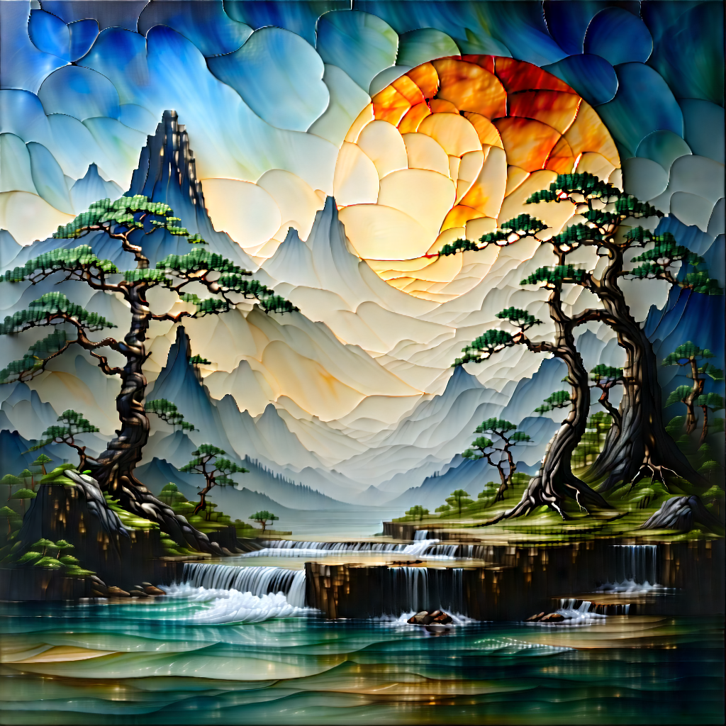 (digital:1.11) Transformation Visualization With Beautiful Landscape