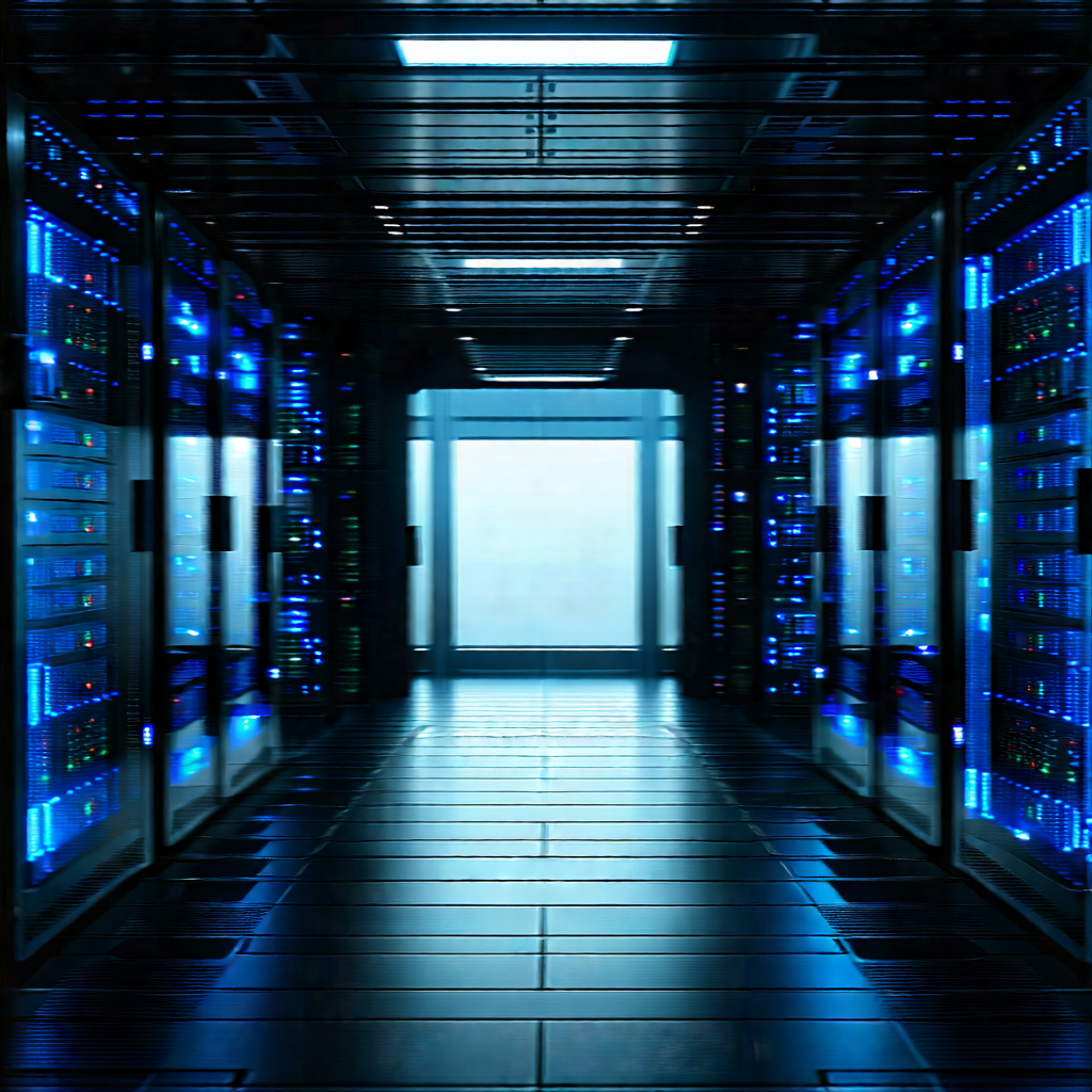 Futuristic server room
