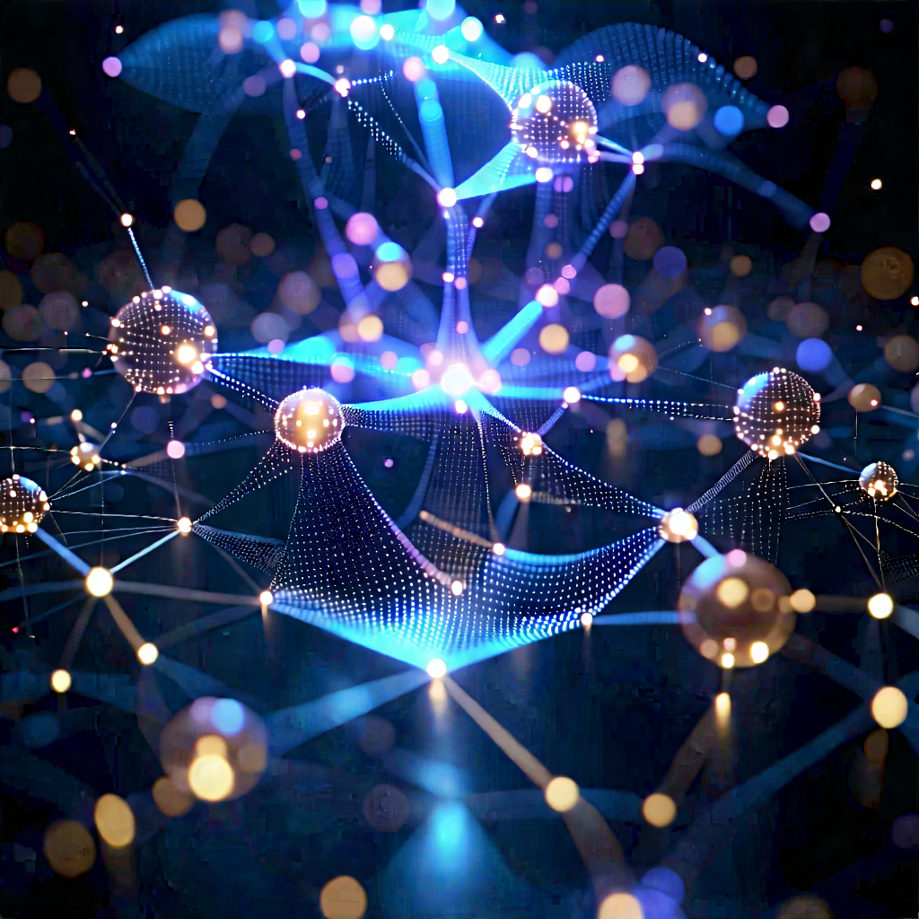 Blockchain Network Visualization With Image, There