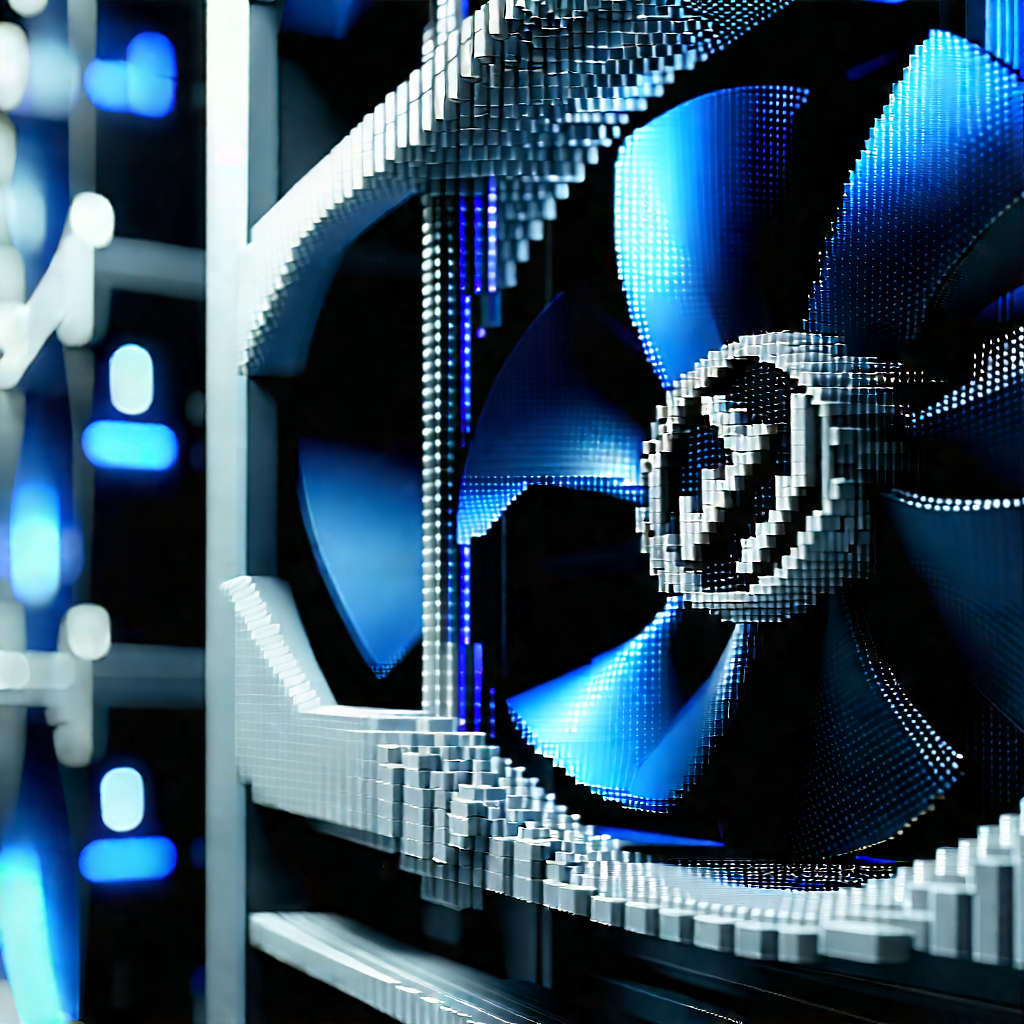 Close-up of cooling system