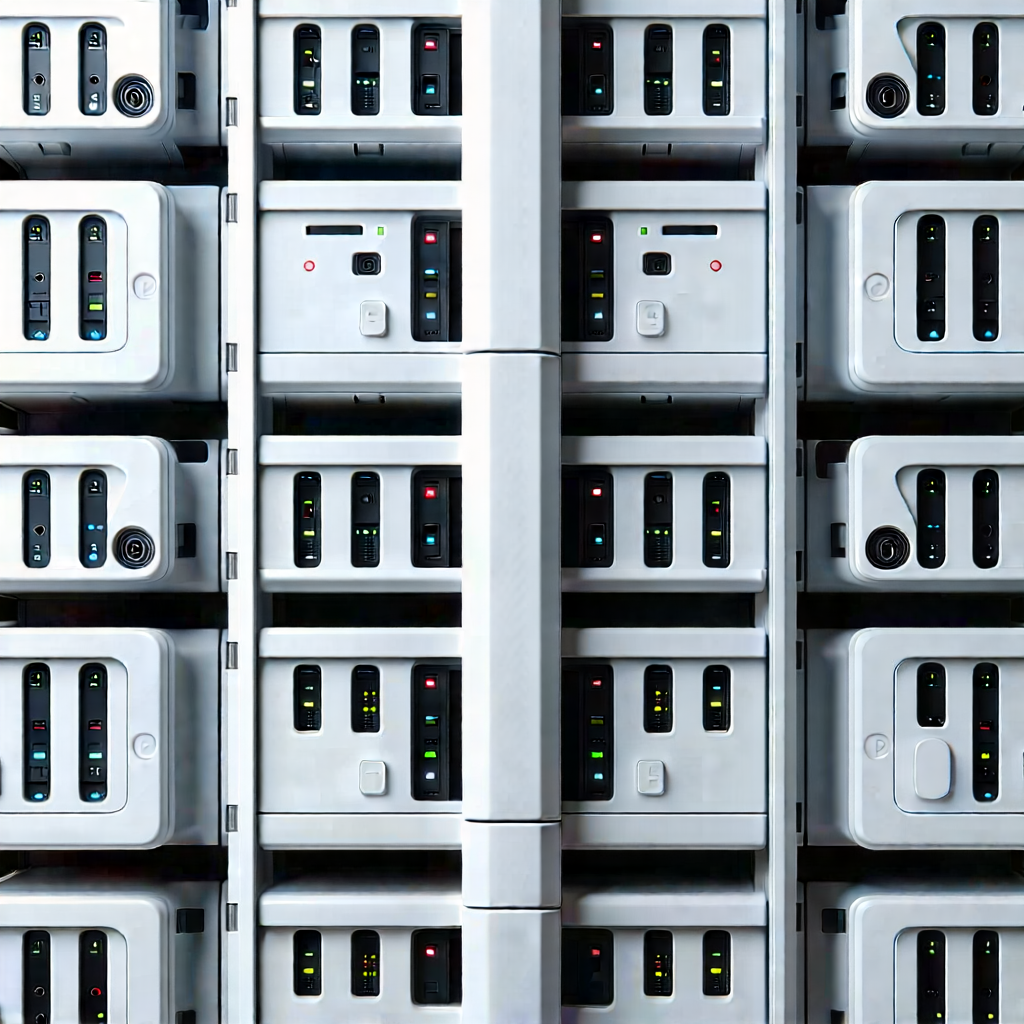 Close-up of sensor array