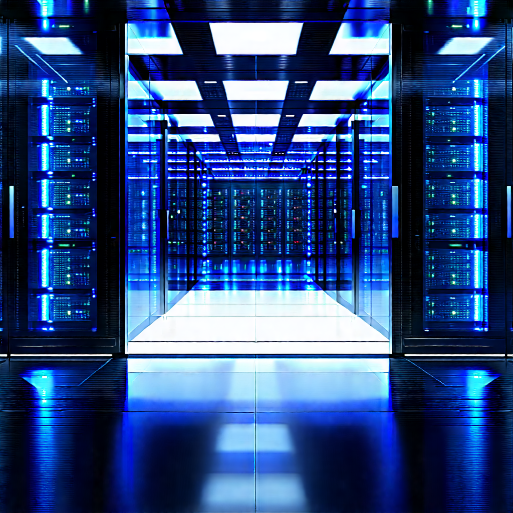 Futuristic server room