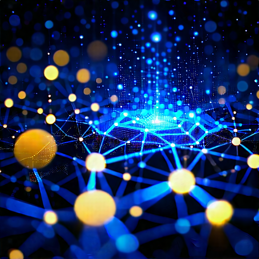 Blockchain Network Visualization With Image, There