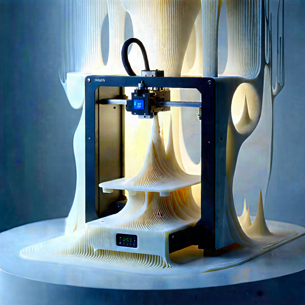 3d printer with data streams