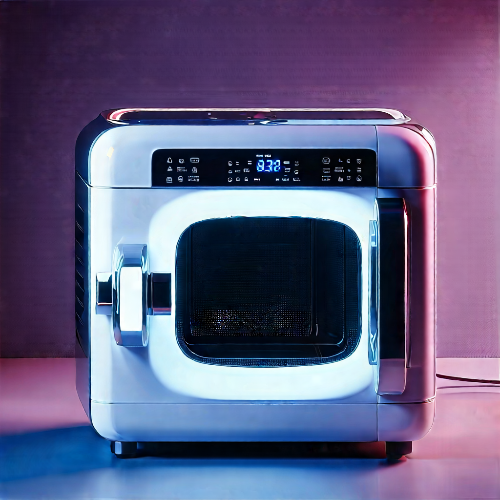 Innovative Smart Appliance Design With White Microwave