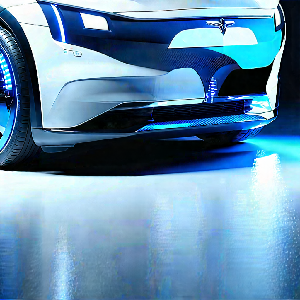 Innovative Electric Vehicle Design With White Parked