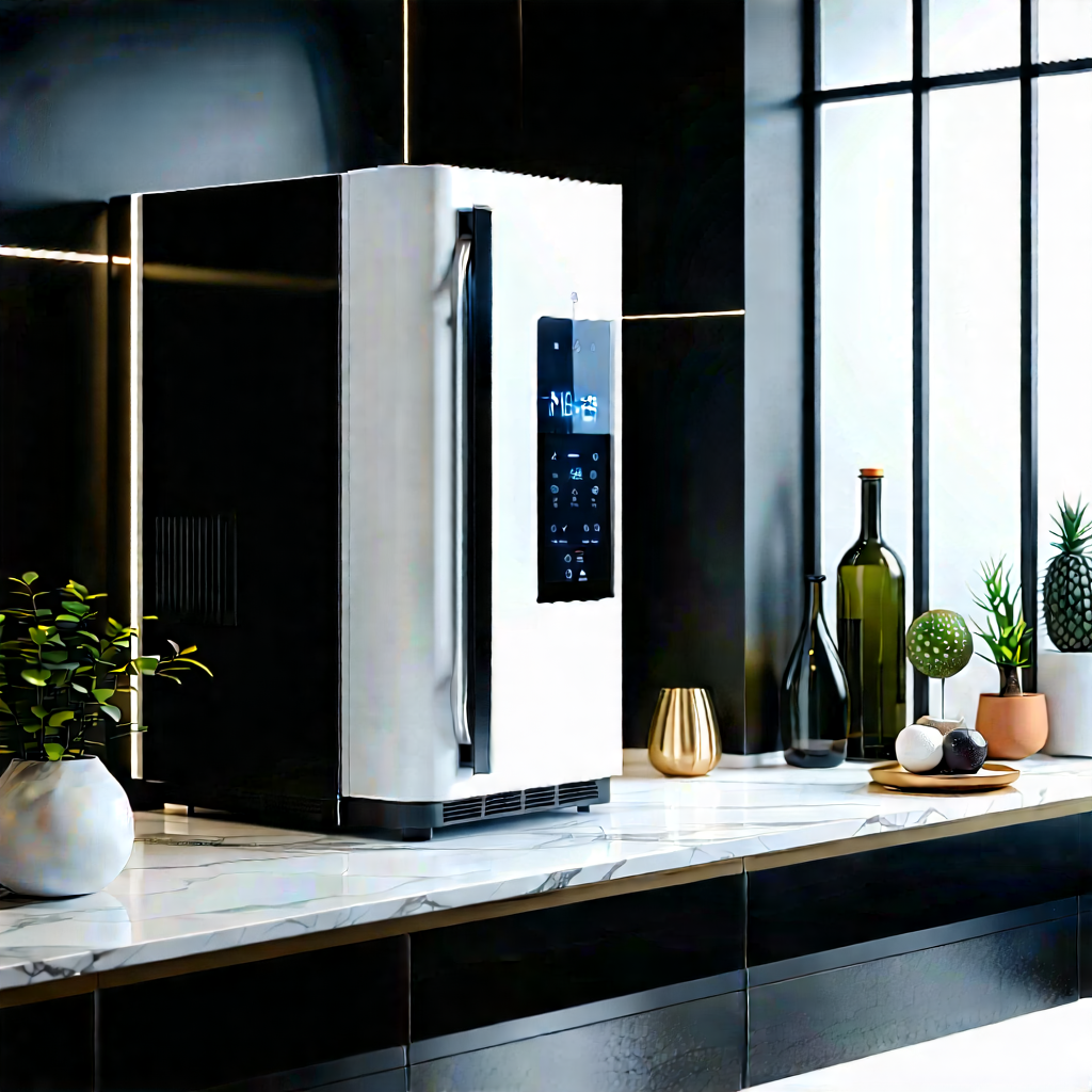 Innovative Smart Appliance (design:1.25) With Kitchen White
