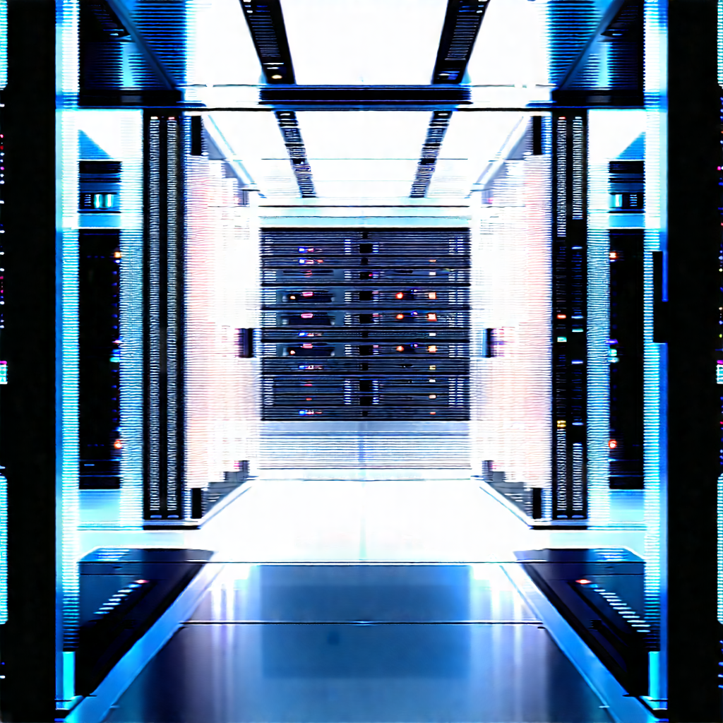 Futuristic server room