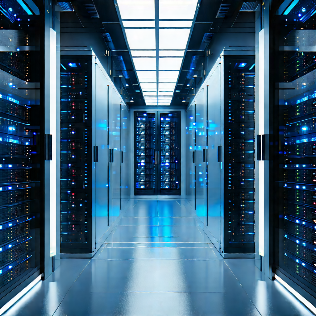 Futuristic server room