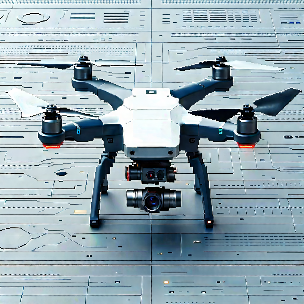 Drone with data visualization