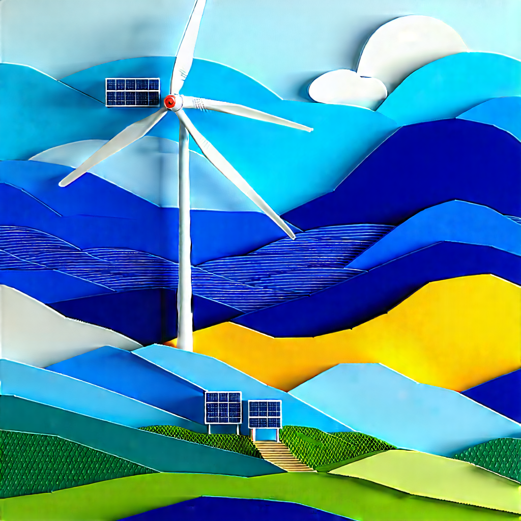 Innovative Renewable Energy Design With Large Windmill