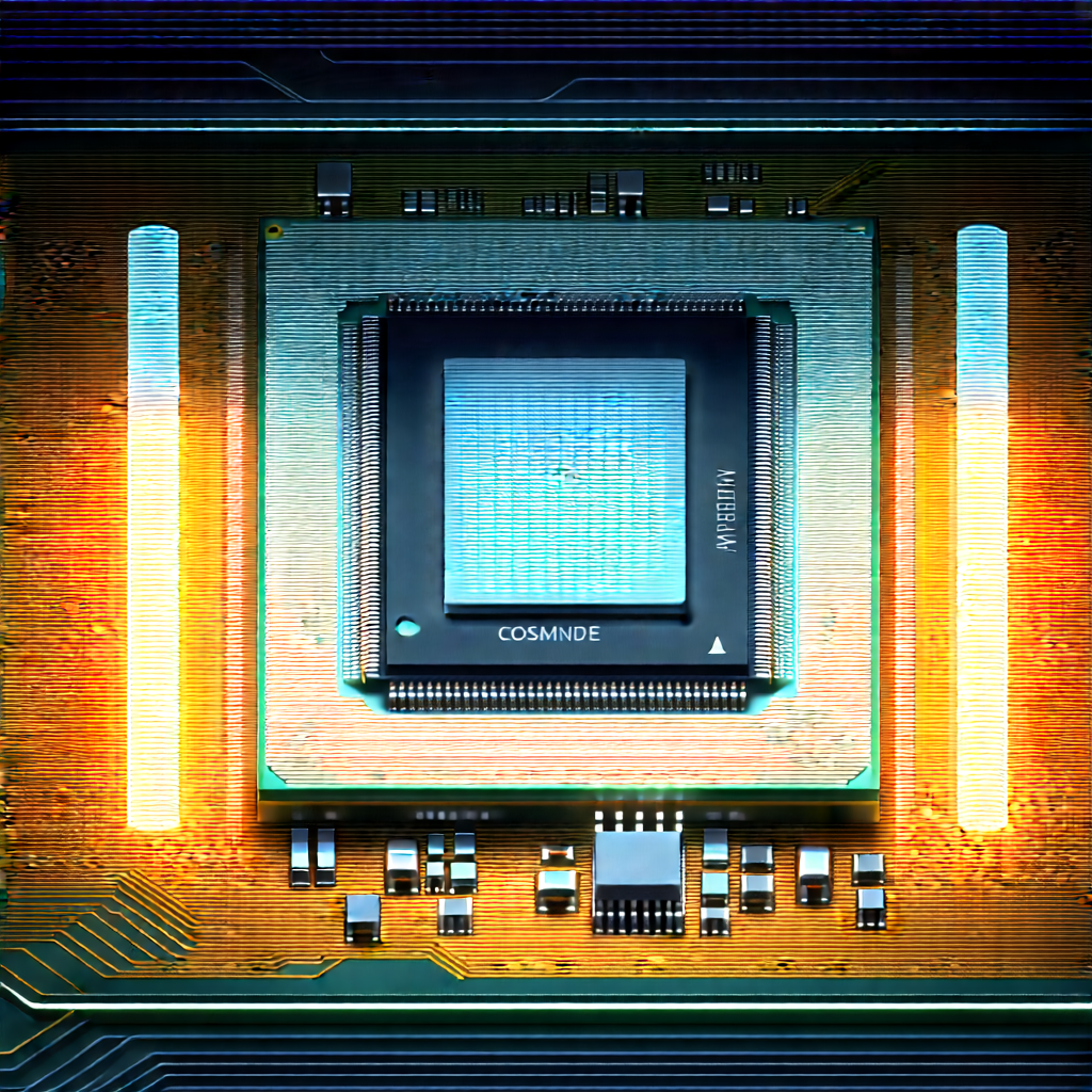 Close-up of microprocessor