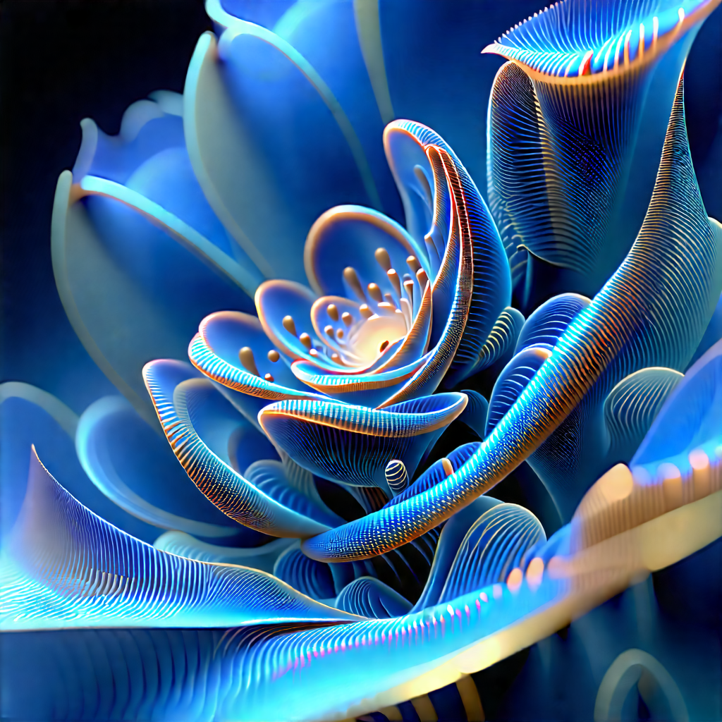 Close-up Of Cooling System With Beautiful Blue