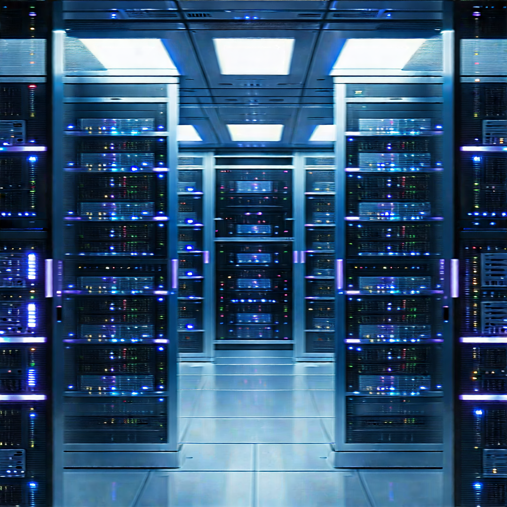 Futuristic server room