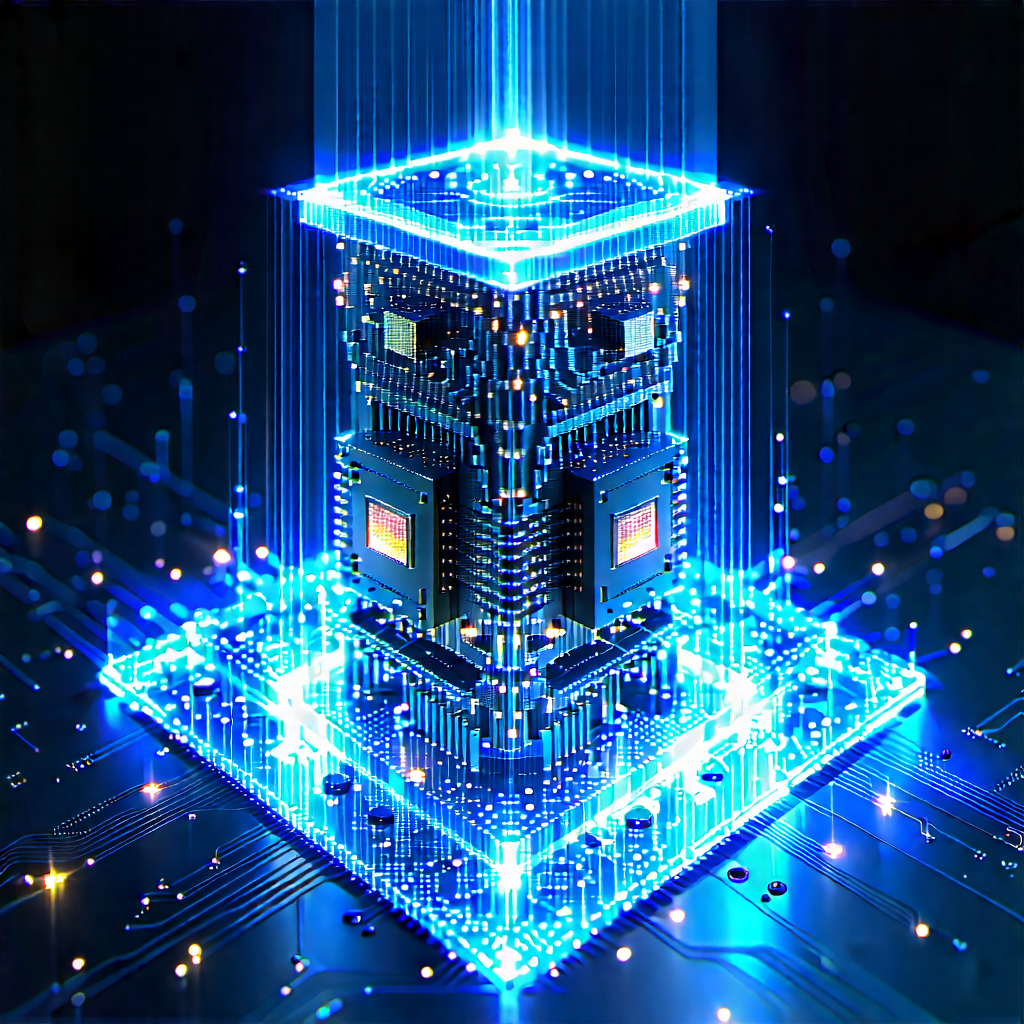 Quantum computer with holographic projection
