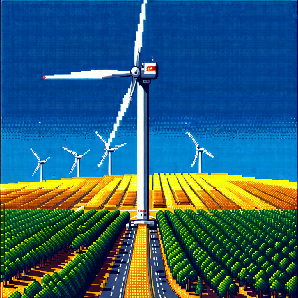 Innovative Renewable Energy Design With Large Windmill