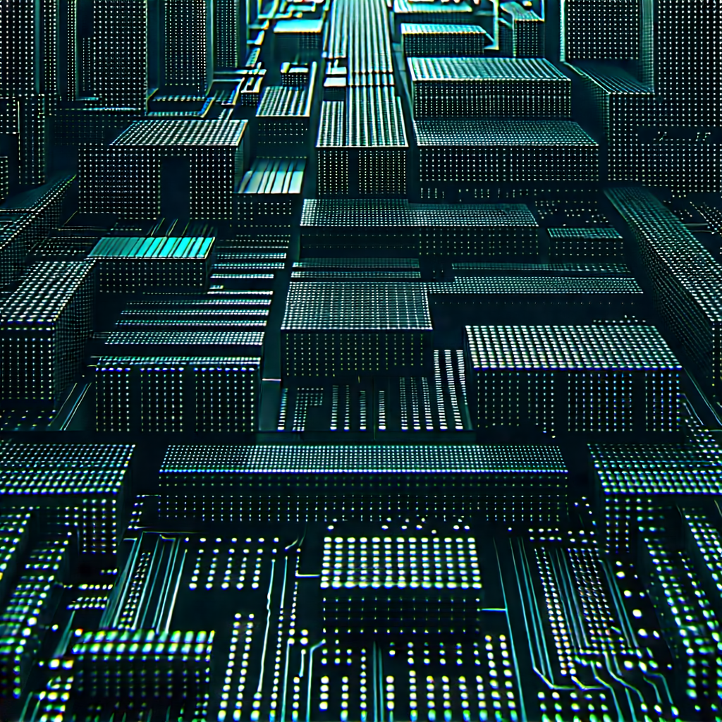 Close-up of sensor array