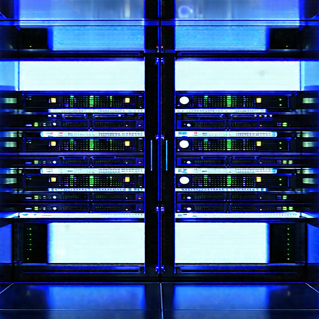 Futuristic server room