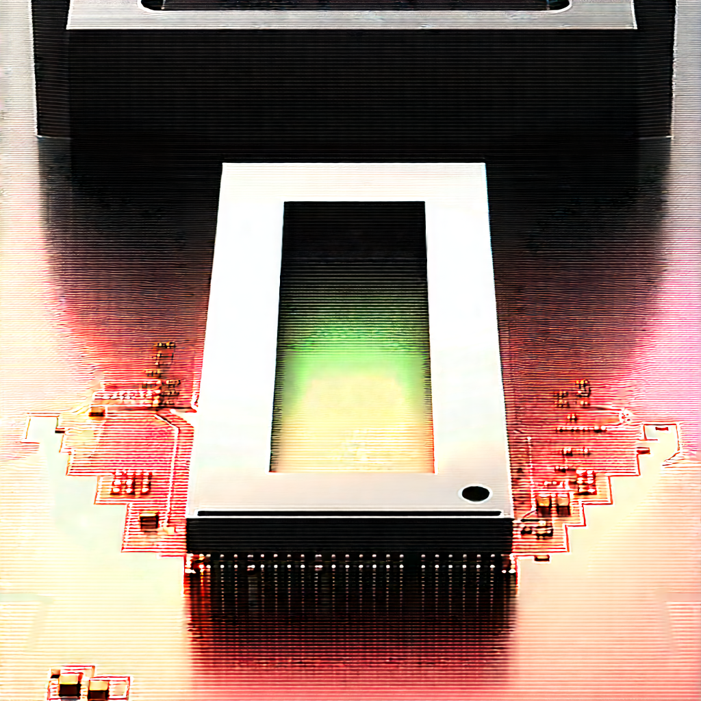 Close-up of microprocessor