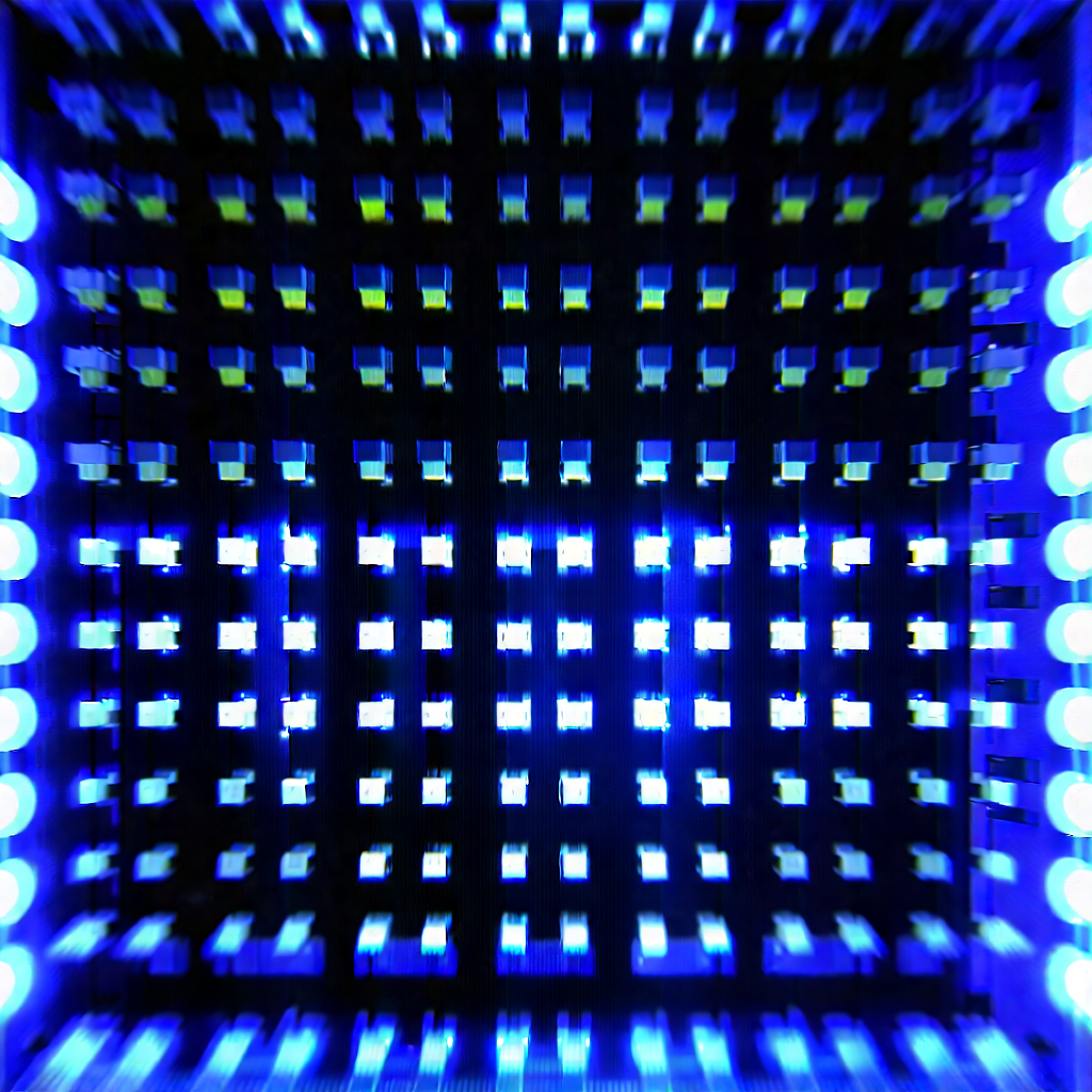 Close-up of sensor array