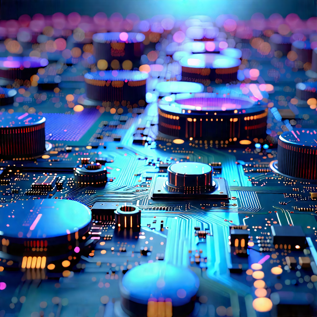 Close-up of sensor array