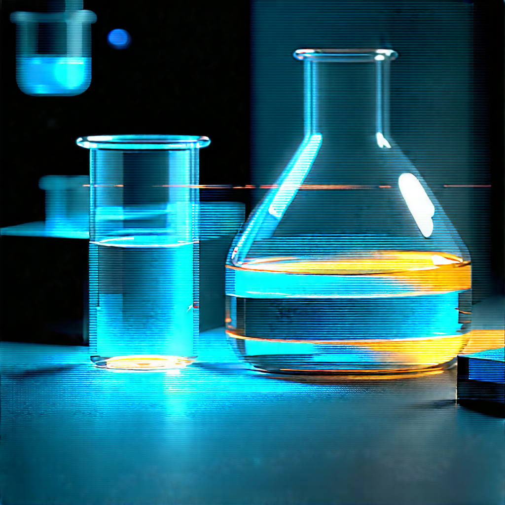 Entertainment Technology In Modern Laboratory With Table Glass