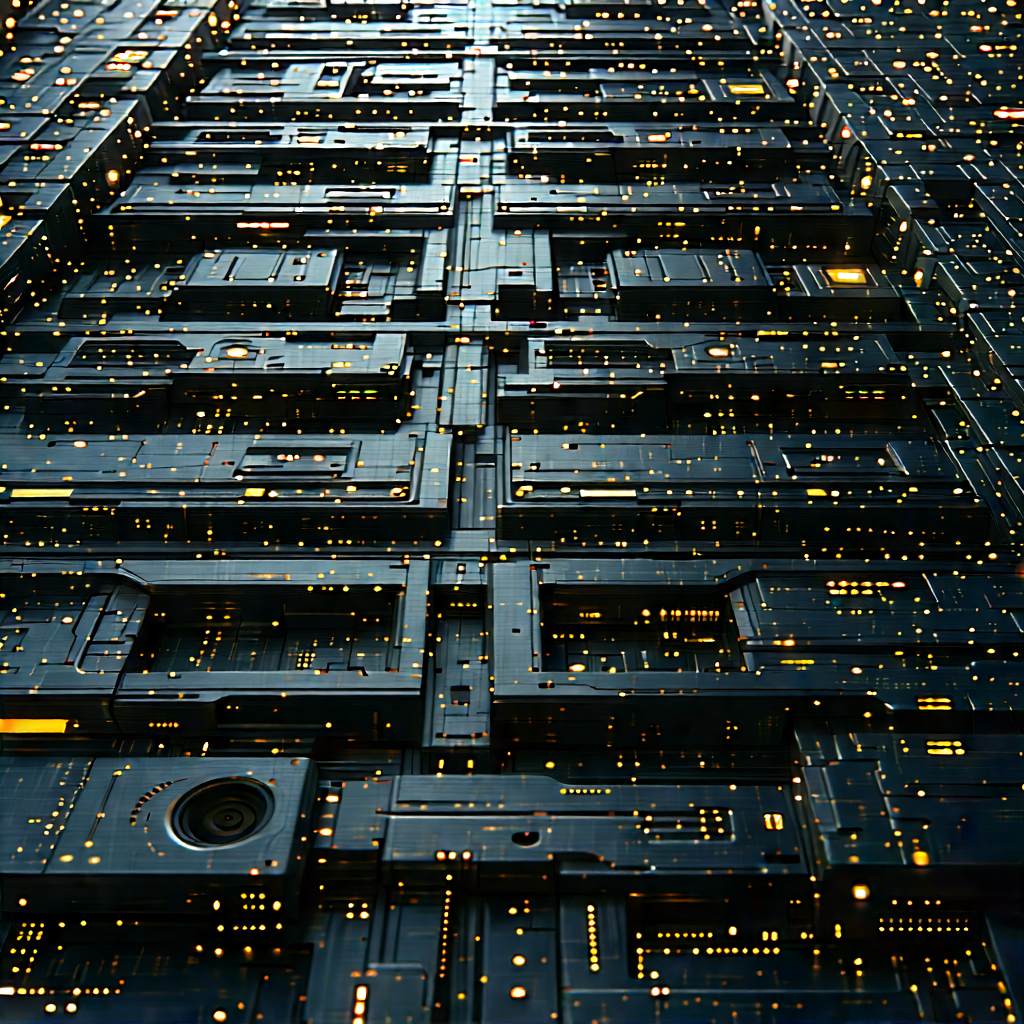 Close-up of sensor array