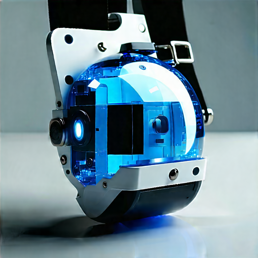 Innovative Wearable Device Design With Blue Sphere