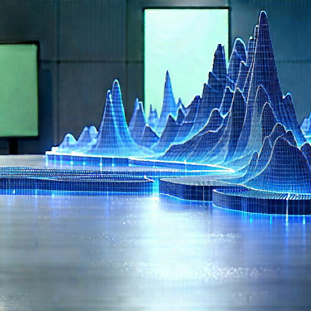 Entertainment Technology In Research Center With Large, Blue,
