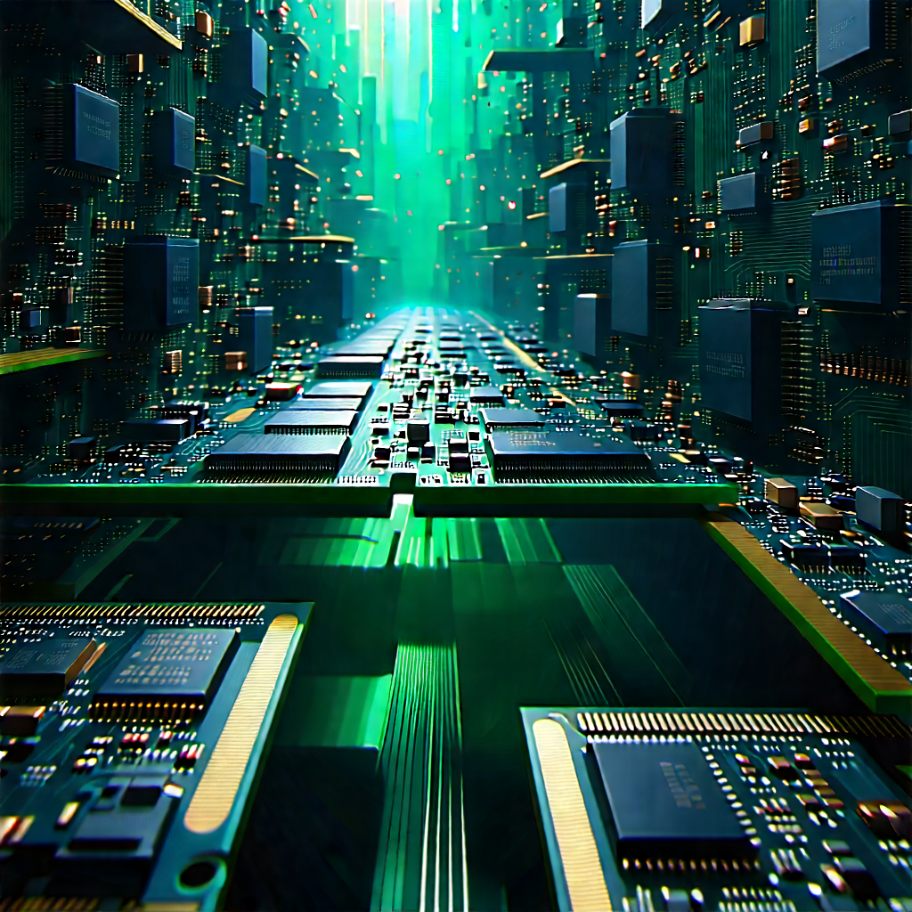 Close-up of memory module