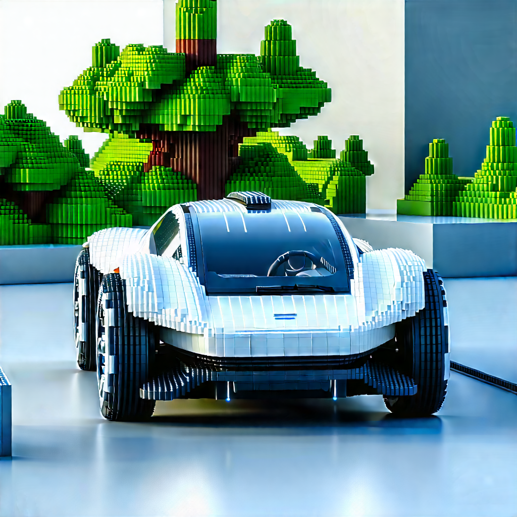 Innovative Electric Vehicle Design With Futuristic Displayed