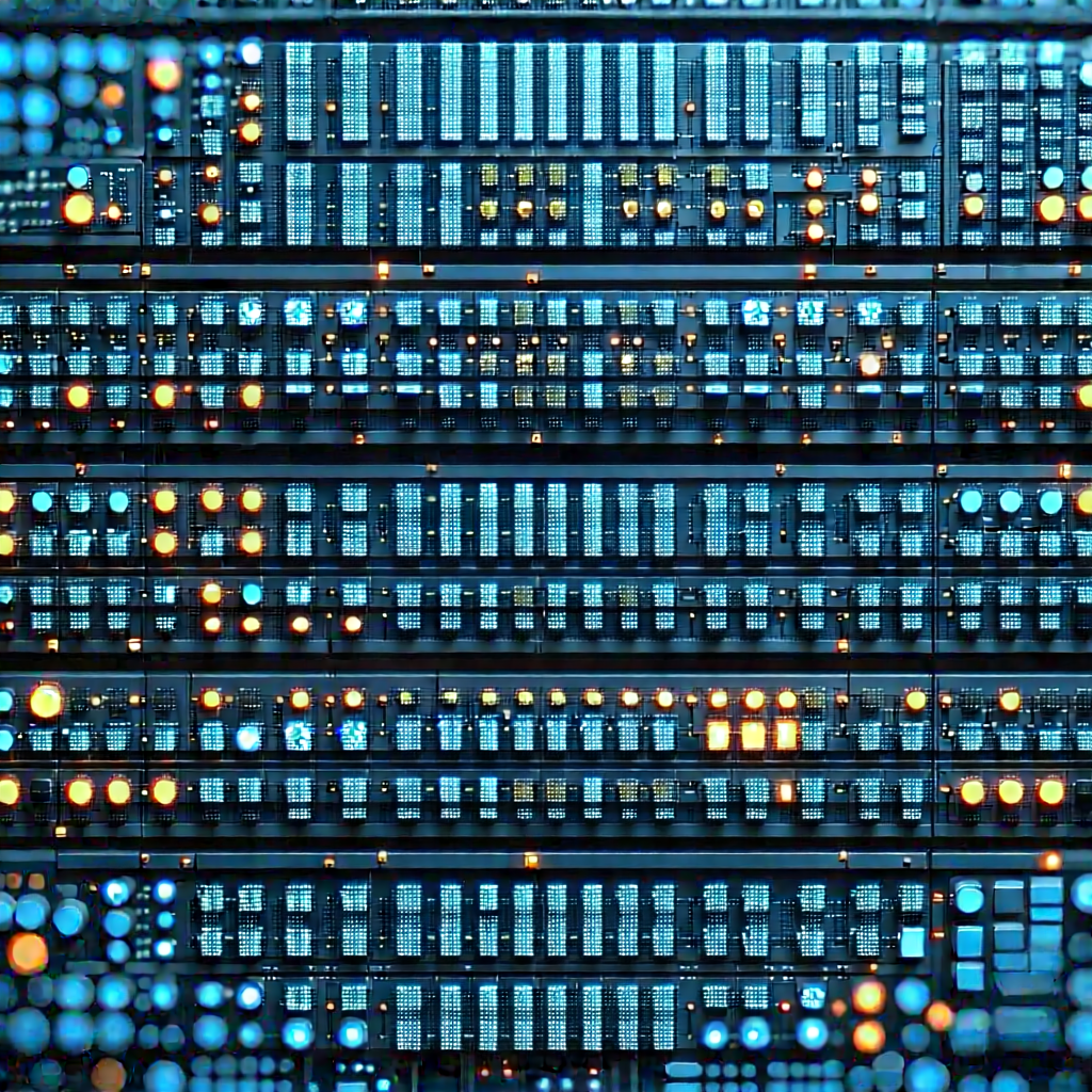 Close-up of sensor array