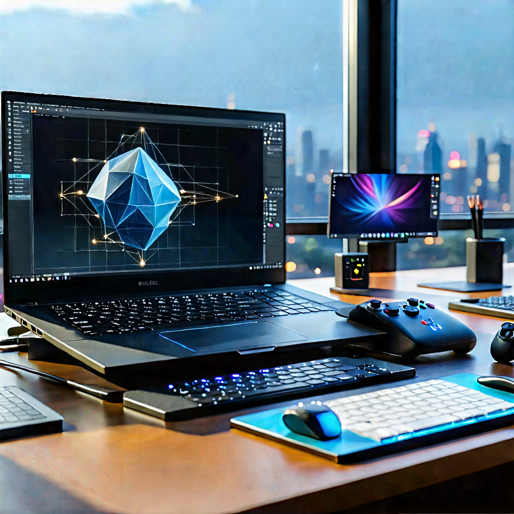 Educational Technology In Field Deployment With Desk Laptop
