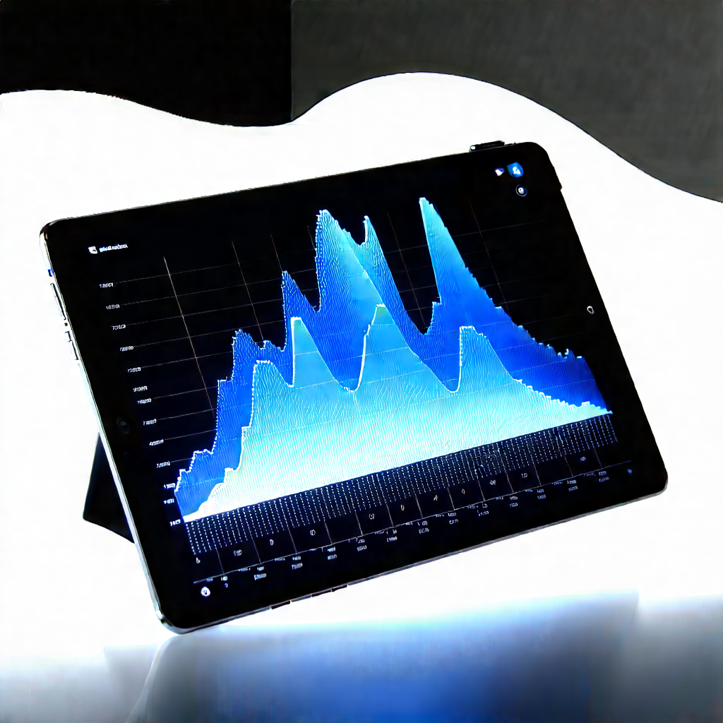 Tablet with data visualization