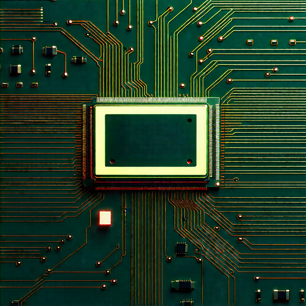 Close-up of electronic circuit