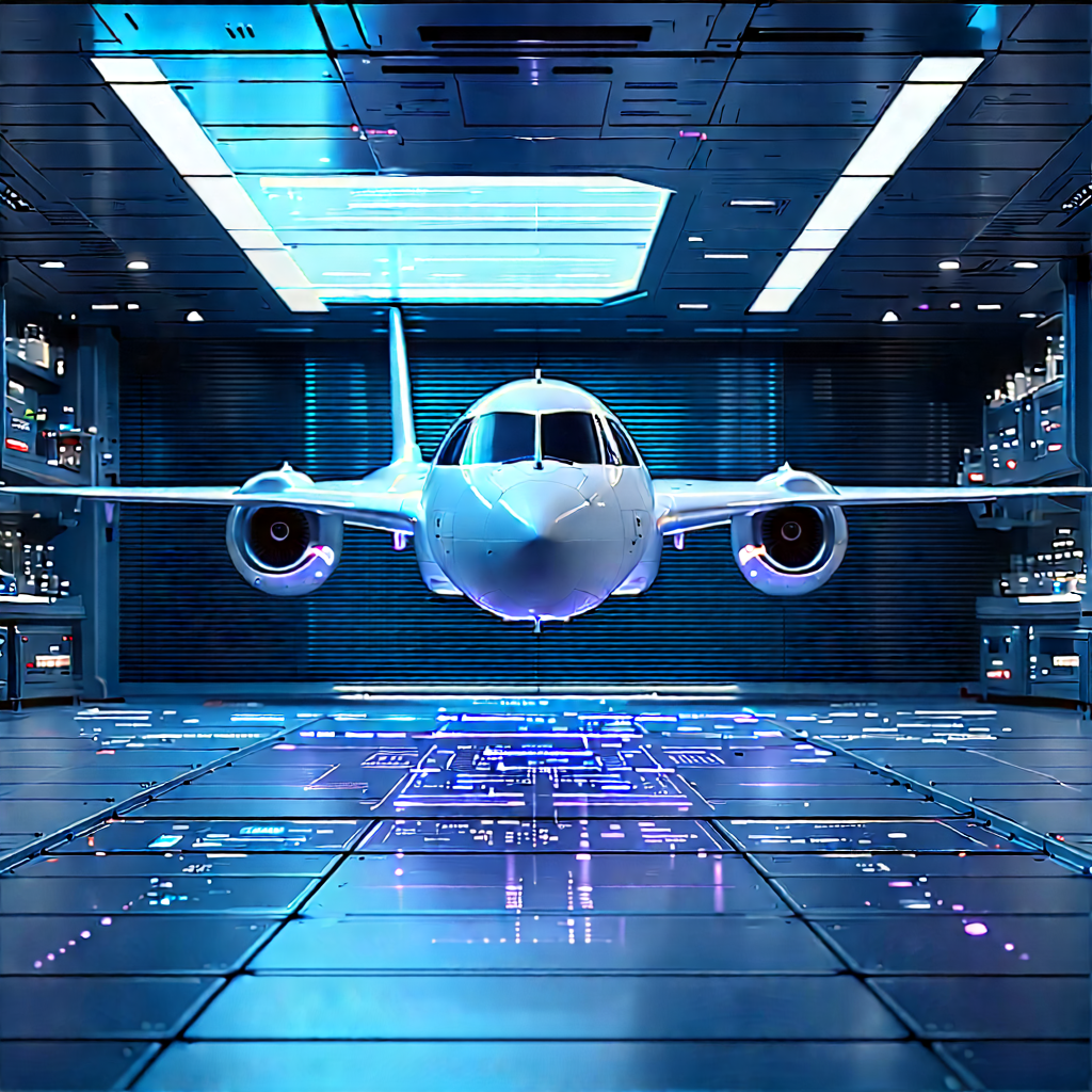 Aerospace Technology In Modern Laboratory With Large White
