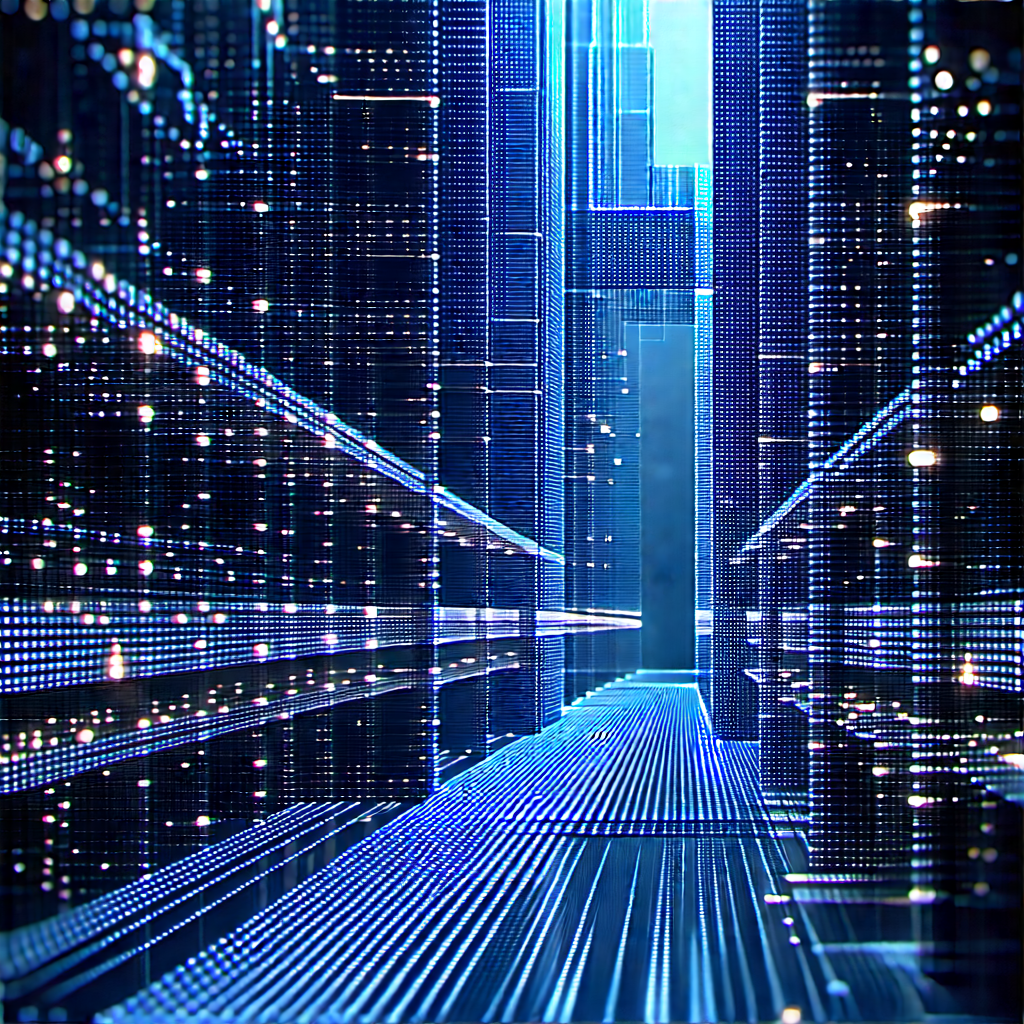 Close-up Of Sensor Array With Blue White