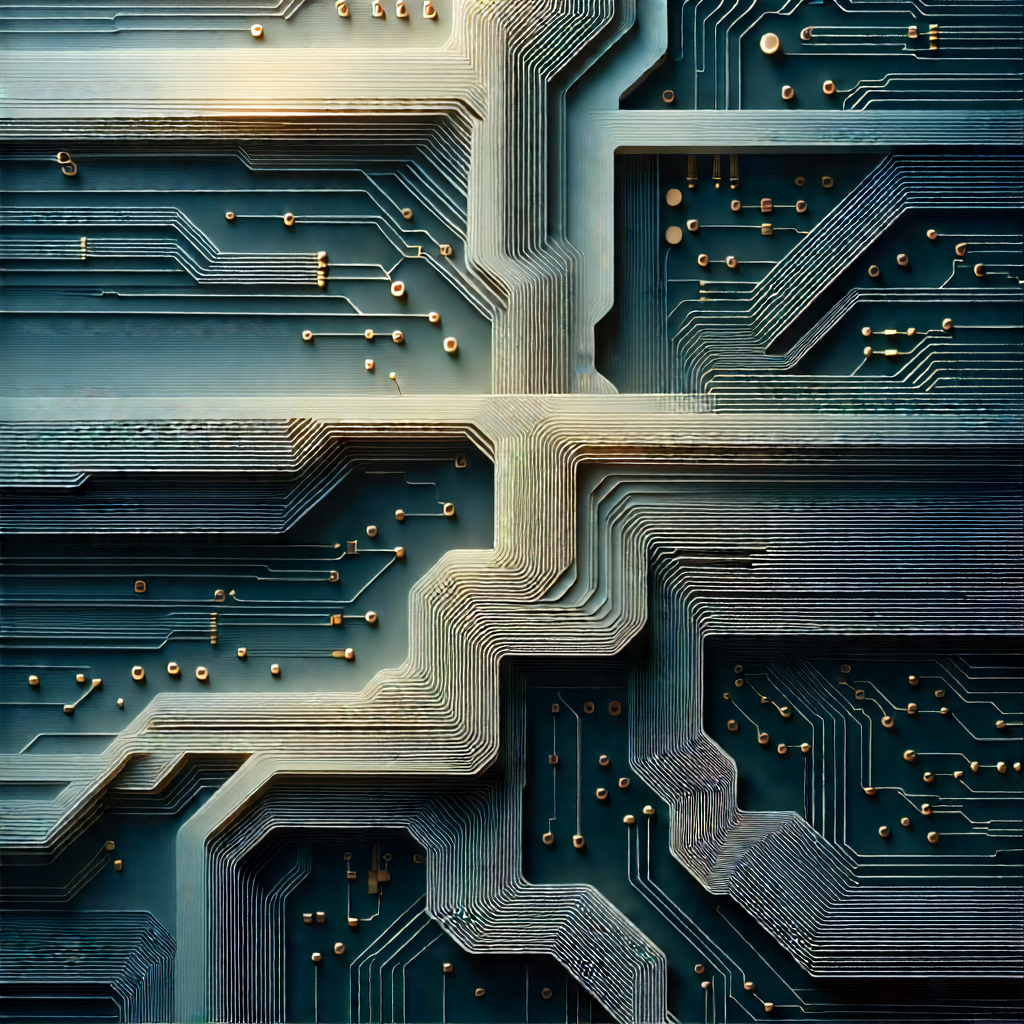 Close-up of electronic circuit