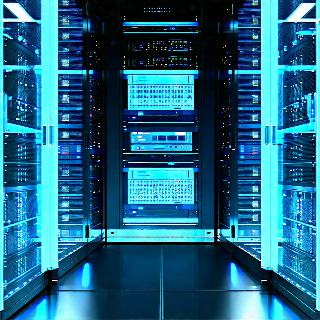 Futuristic server room