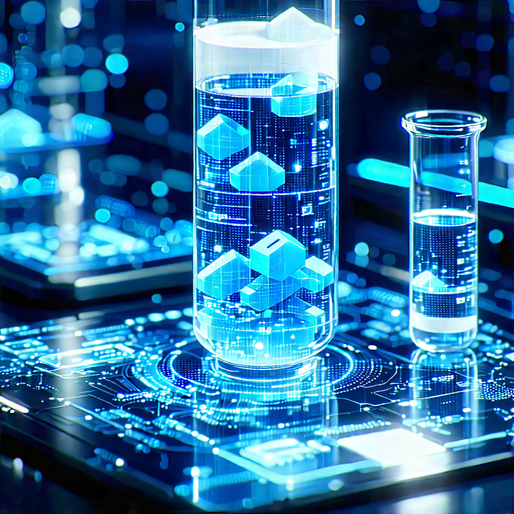 Financial Technology In Modern Laboratory With Image, There
