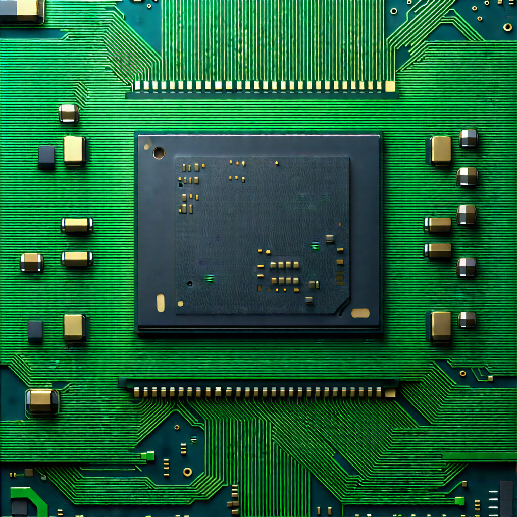 Close-up of microprocessor