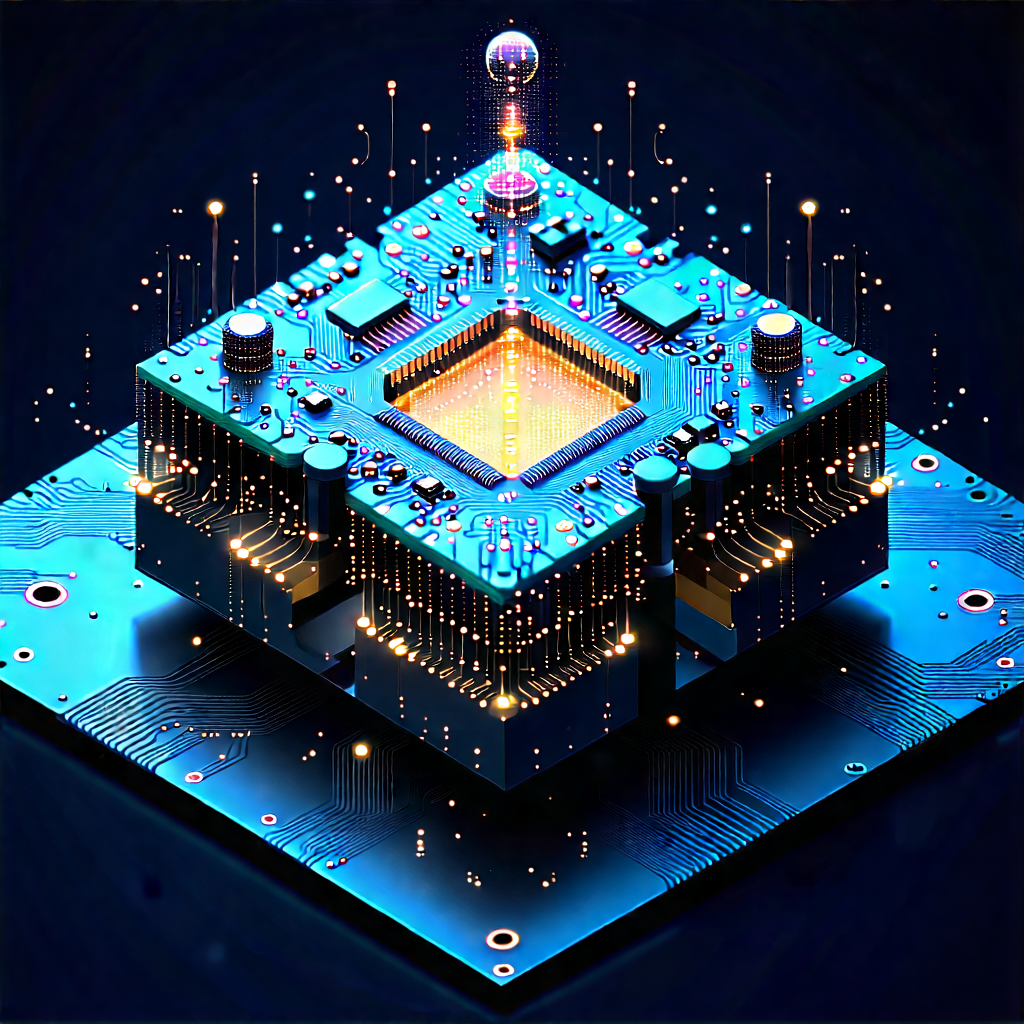 Quantum computer with digital particles