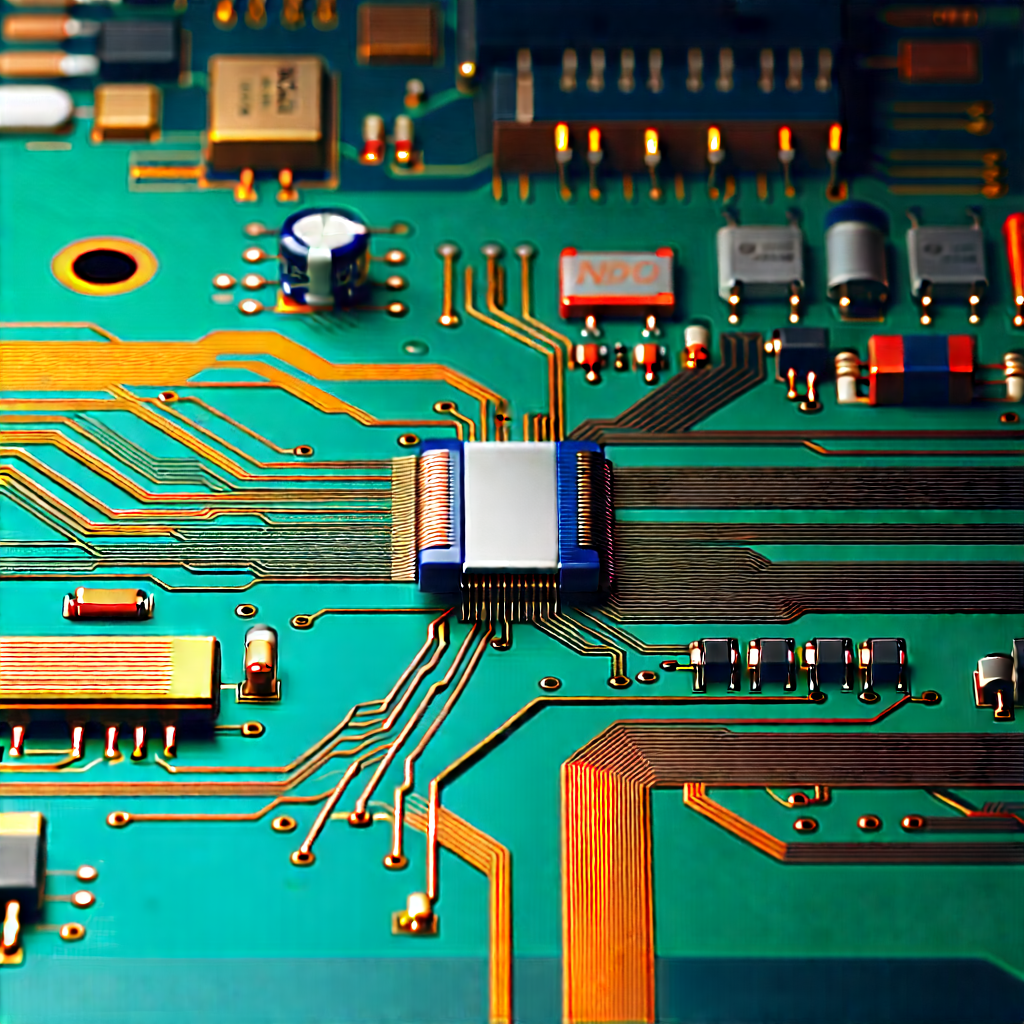 Close-up of electronic circuit